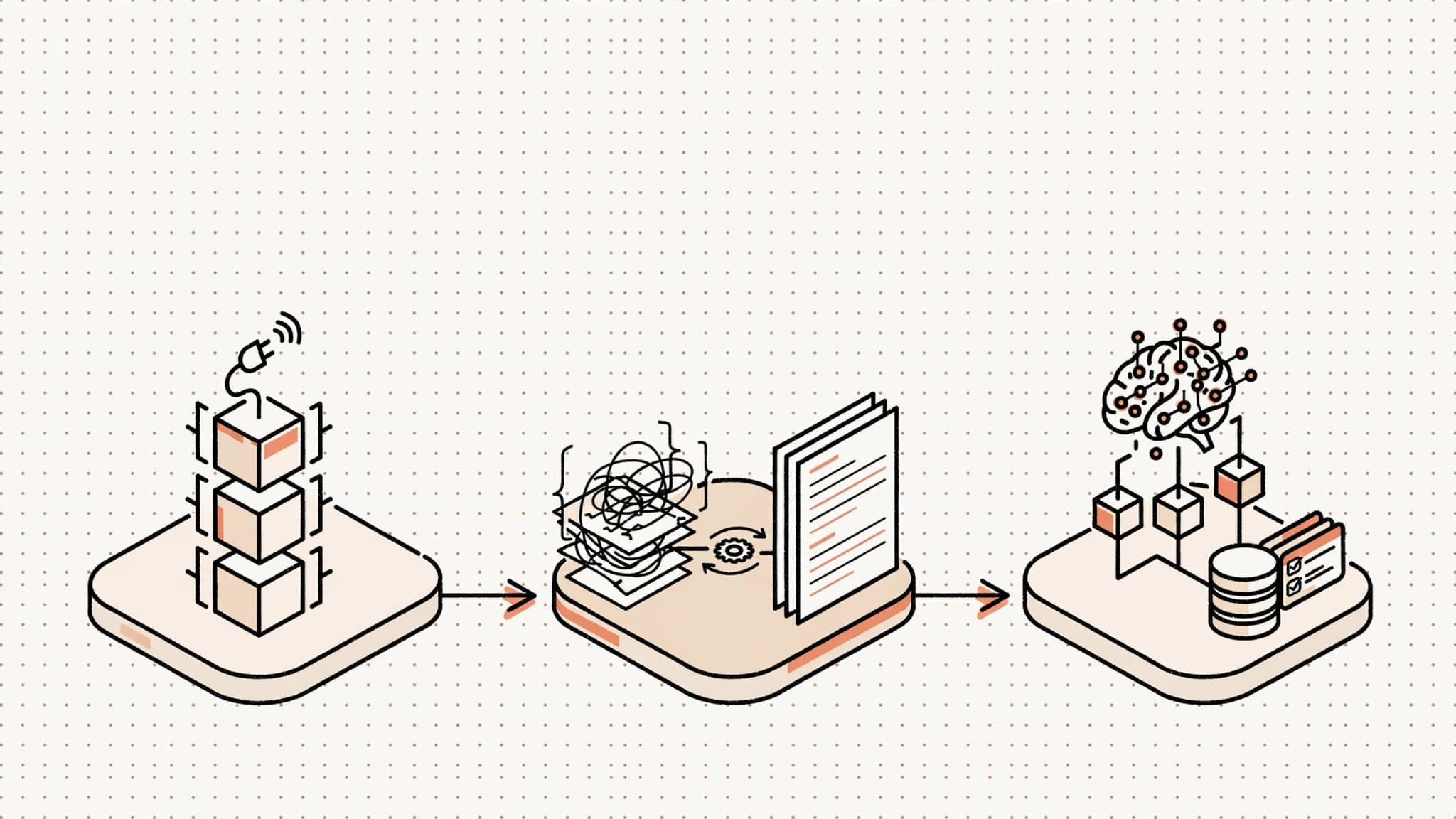 Isometric illustration of an n8n multi-agent lead qualification pipeline for B2B outbound