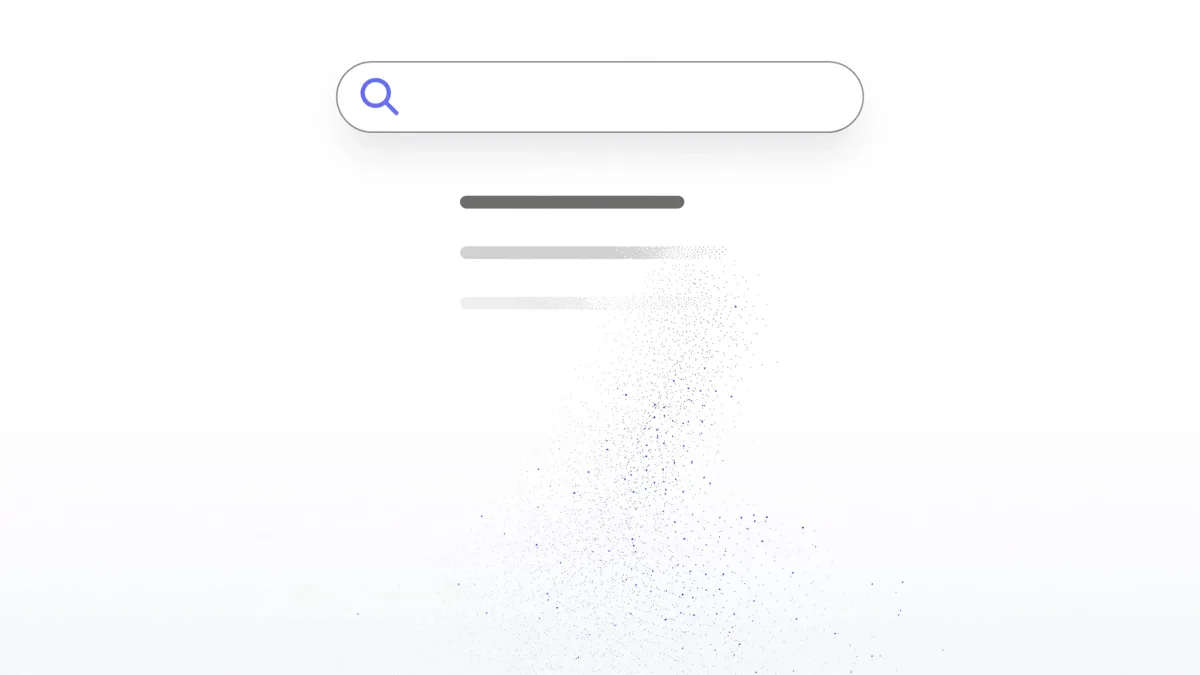 visual showing 60 percent of Google searches ending with zero clicks